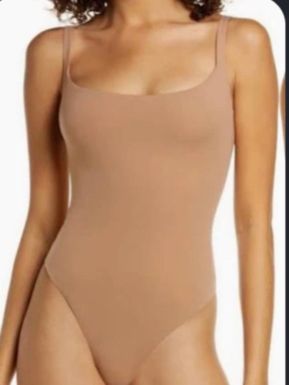 SKIMS tan fits everybody tank top bodysuit